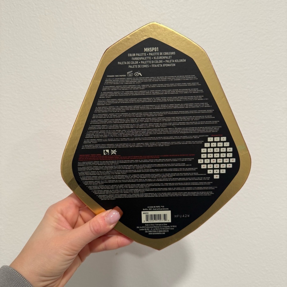 NYX x Netflix La Casa De Papel Money Heist Eyeshadow Color Palette - Picture 5 of 5